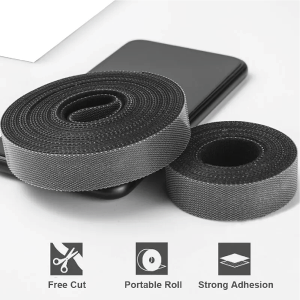 Velcro Rollo Correa Organizador para Fijar Cables Reutilizable, 5m por Rollo - Imagen 5
