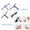 Kit Organizador Gestión de Cables para Hogar y Escritorio, 8 Velcros, 12 Clips Autoadhesivo, 20 piezas - Imagen 4