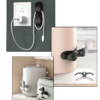 Kit Gestión de Cables para el Hogar, Escritorio, Cocina, 6 velcros Color, 22 Clips Autoadhesivo, 2 Sujeta Cable Silicona Autoadhesivo, 30 piezas - Imagen 2