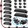 Kit Clips Organizadores de Cables Autoadhesivos para Hogar, Escritorio y Oficina, 18 piezas