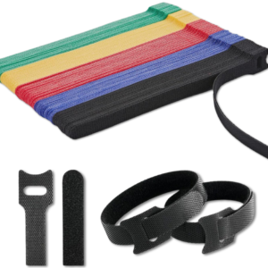Set 100 Velcros Correas P/ Sujetar Cables Diferentes Colores Reutilizables