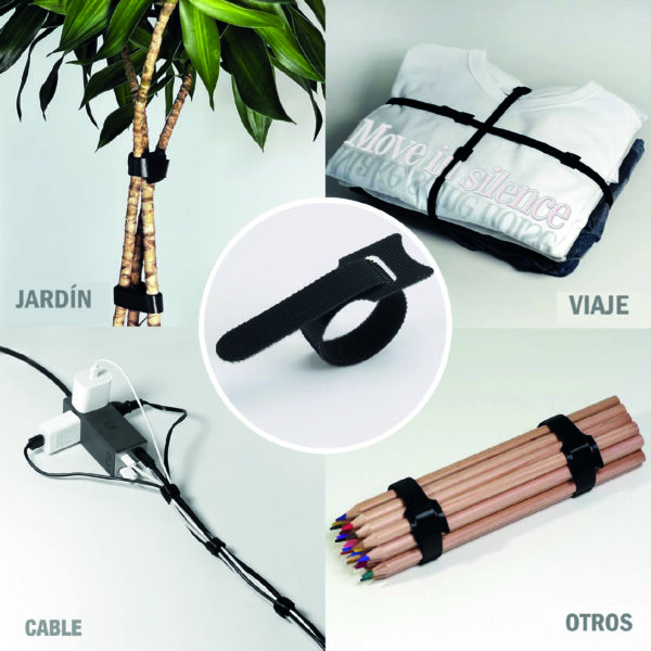 Set 25 Velcros Correas P/ Sujetar Cables Diferentes Colores Reutilizables - Imagen 3