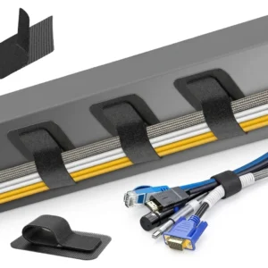 Organizador De Cables Clip Adhesivo Velcro Escritorio X12