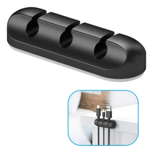 Organizador De Cables Adhesivo Escritorio Mesa Oficina Pc 3