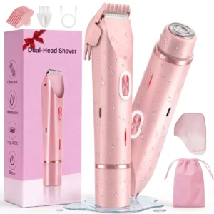 Depiladora Femenina Facial Cejas Intima Cuerpo Bikini Dama Mujer Inalambrica Electrica Axilas Recargable 2 En 1