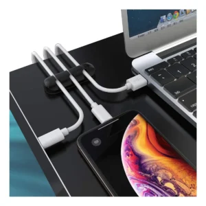 Organizador De Cables Adhesivo Escritorio Mesa Oficina Pc 3