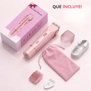 Depiladora Femenina Facial Cejas Intima Cuerpo Bikini Dama Mujer Inalambrica Electrica Axilas Recargable 2 En 1