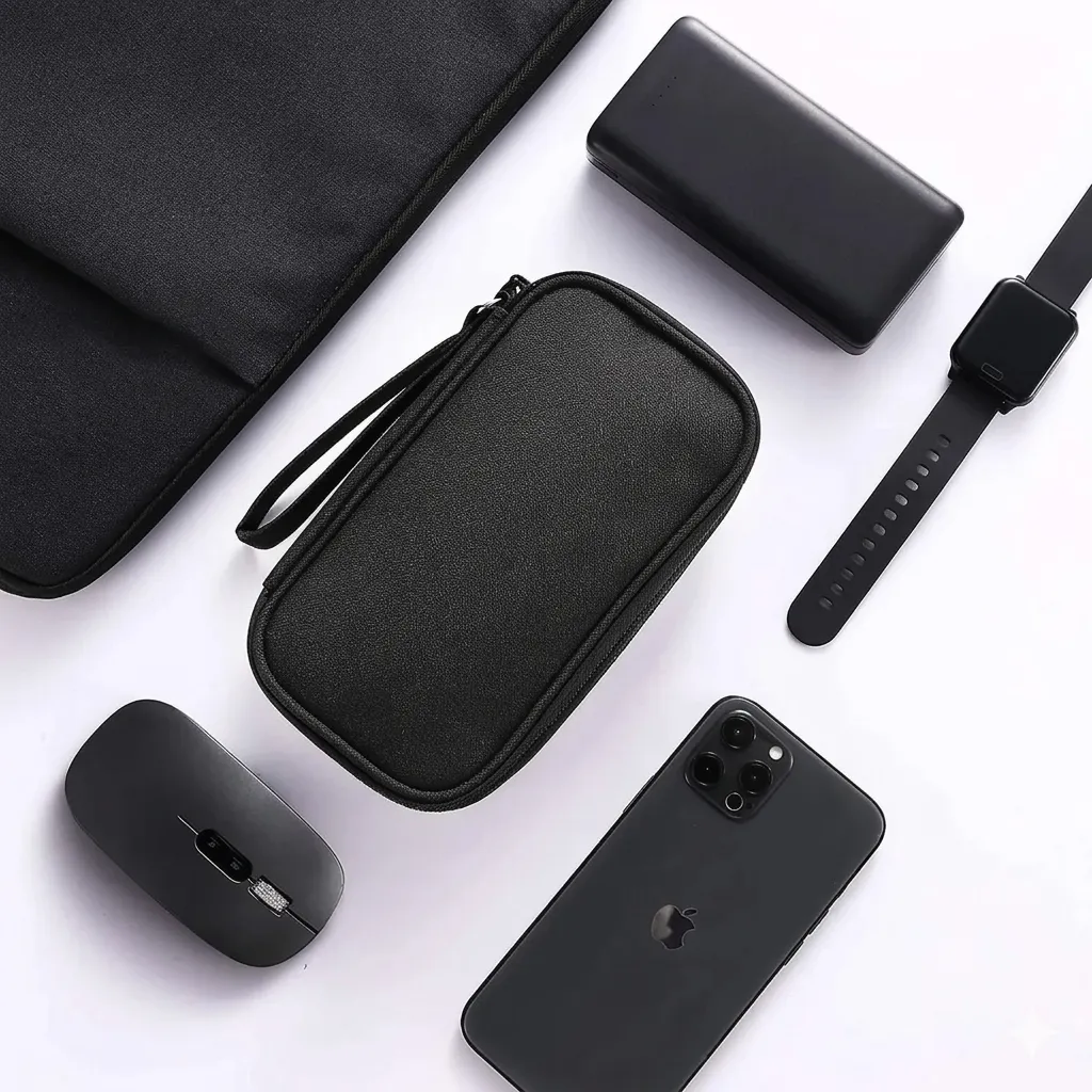 Organizador De Cables Estuche Viaje Pc Datos Impermeable Rey - Imagen 3
