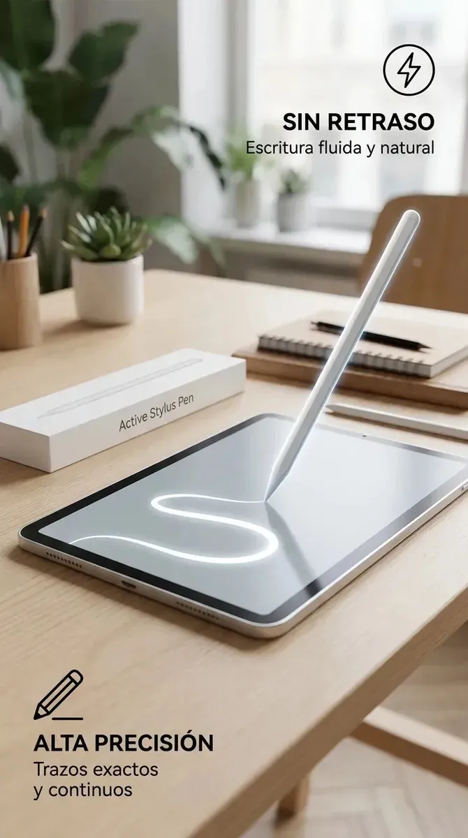 Lapiz Tactil Tablet Universal Recargable con Punta Removible para iPad y Android - Imagen 3