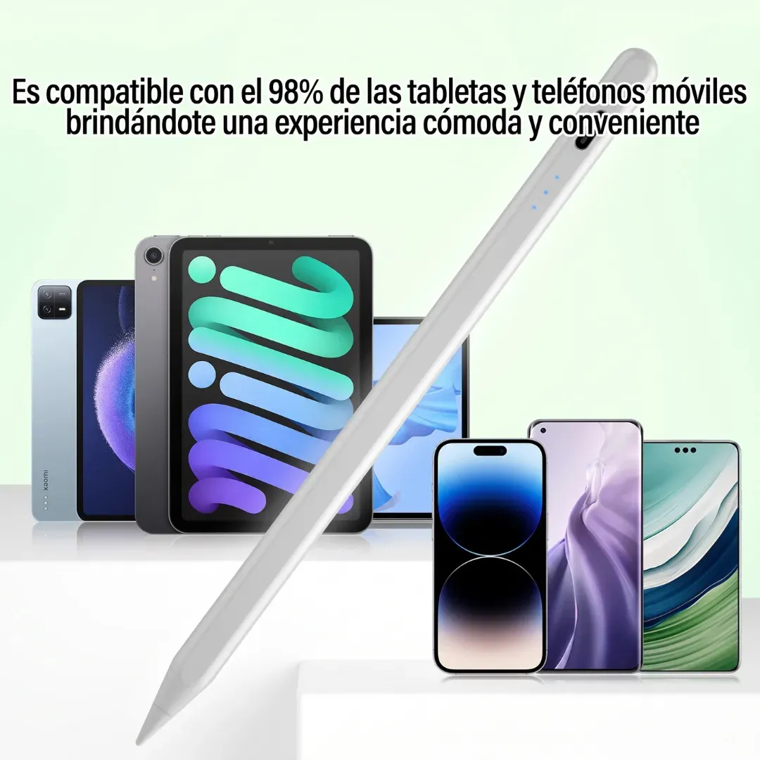 Lapiz Tactil Tablet iPad Universal Celular Apple Android Capacitivo Samsung Redmi +5 Puntas Regalo - Imagen 5