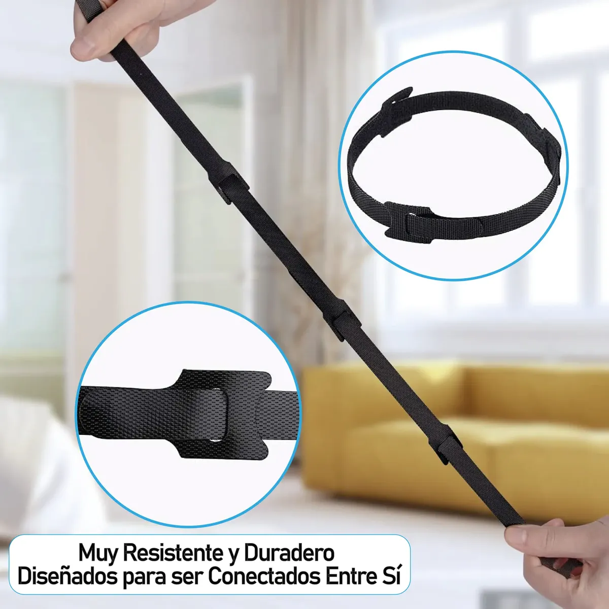 Correa Velcro Organizador Fijar Sujeta Cable Reutilizable 15 - Imagen 5