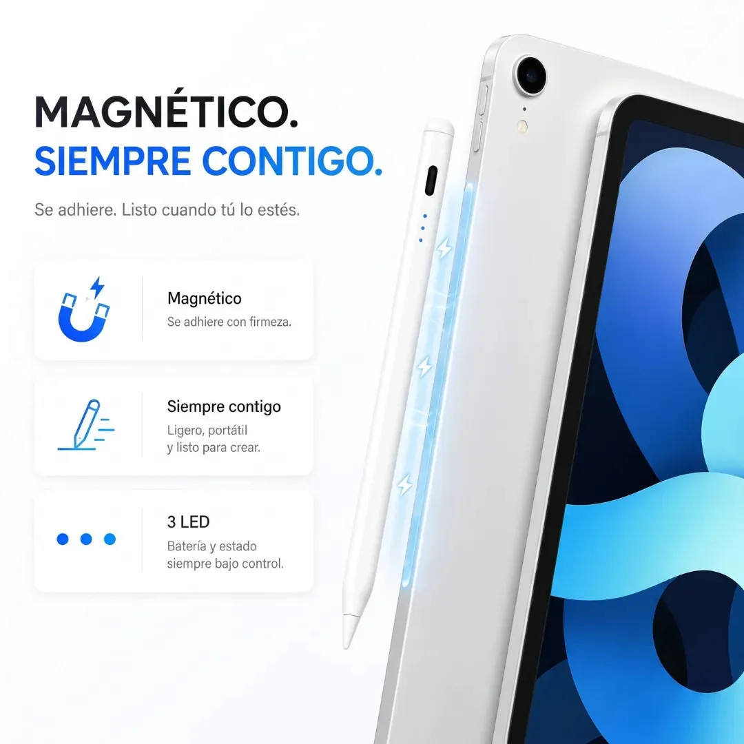 Lapiz Tactil Tablet iPad Universal Celular Apple Android Capacitivo Samsung Redmi +5 Puntas Regalo - Imagen 7